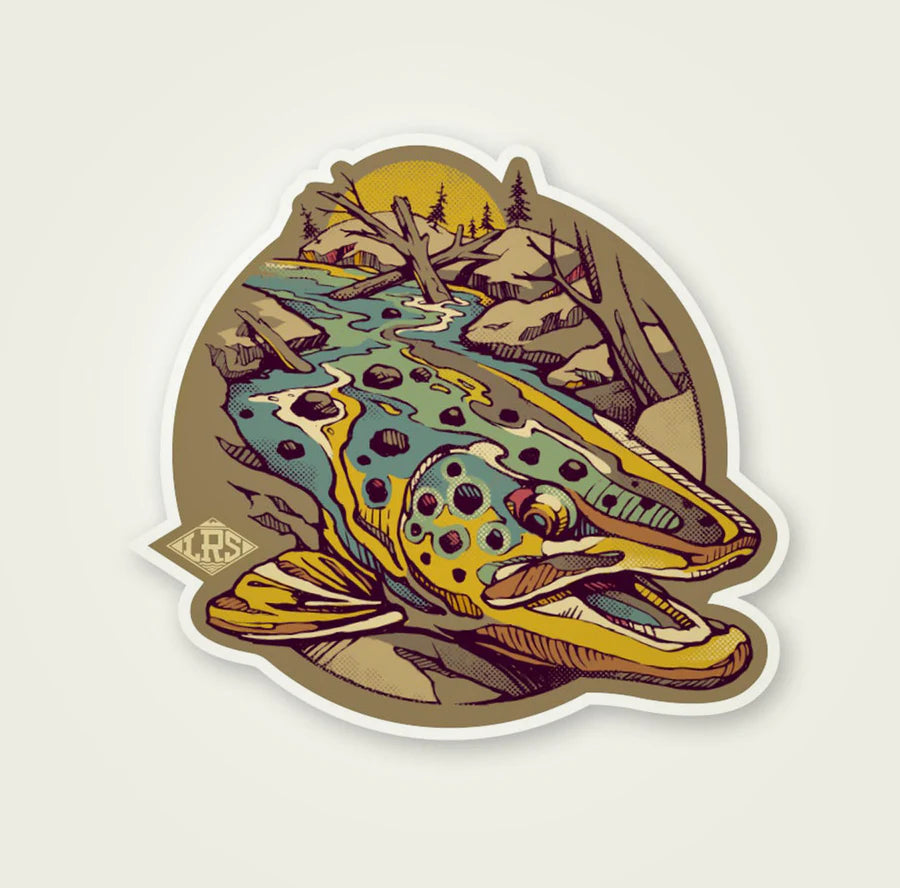 Lakes Rivers Streams Brown Trout Decal