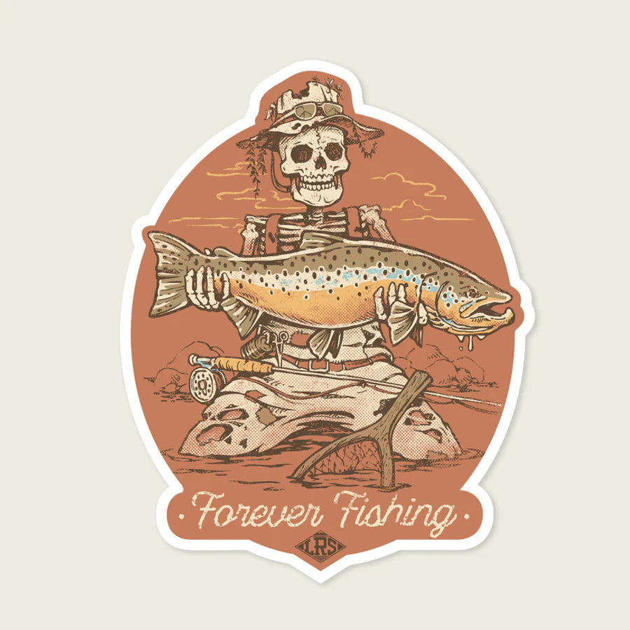 Lakes Rivers Streams Forever Fishing Decal