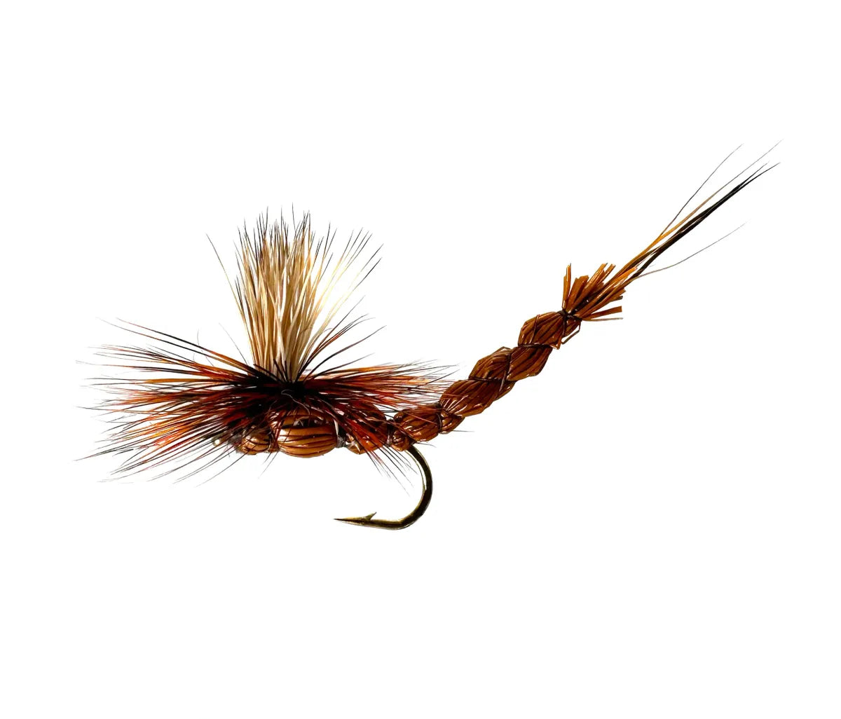 Fly fishing, Brown Drake Dry Fly, Parachute Extended Body, Brown Drake Hatch, Ephemera simulans, Mayfly, Trout Lure, Fly Fishing Gear, Fly Patterns, Fly Tying, Fishing Lures, Trout Fishing, Sizes #10 #12 #14.