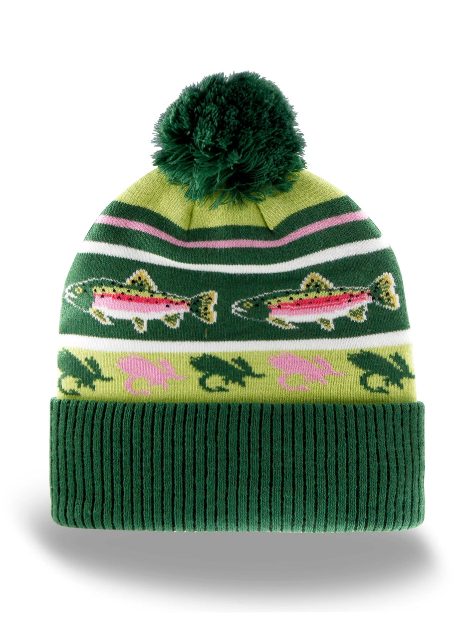 Northern Icons Knit Beanie Hat with Pom