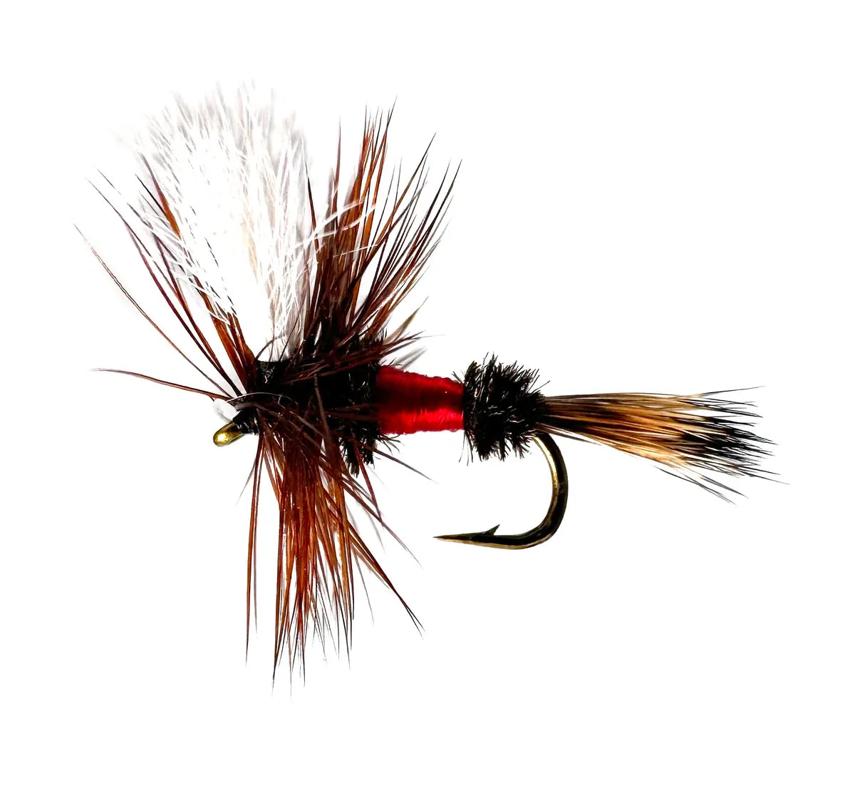 Fly fishing, Royal Coachman Dry Fly, Attractor Pattern, Trout Lure, Classic Fly Pattern, Barbed Hook, Fly Fishing Gear, Fly Patterns, Fly Tying, Fishing Lures, Dry Fly Fishing, Trout Fishing, Sizes #12 #14 #16, Brook Trout, Brown Trout, Rainbow Trout, Searching Pattern.