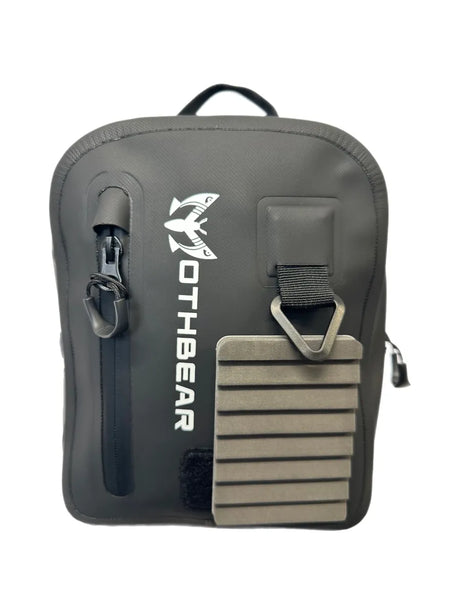 Waterproof fishing backpack, chest pack combo, Black Series fishing gear, 27L backpack, 4L chest pack, versatile tackle storage, durable TPU pack, rod tube straps, fly fishing pack, waterproof combo pack.