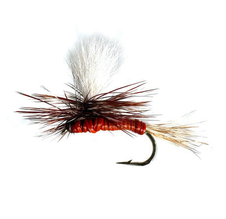 Brown Haze dry fly in sizes #10 and #12. This versatile, natural-colored mayfly pattern is perfect for selective trout during March Brown, BWO, and other key hatches.