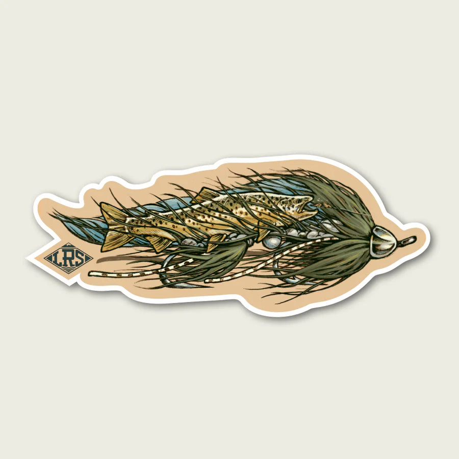 Lakes Rivers Streams Brown Trout Streamer Decal
