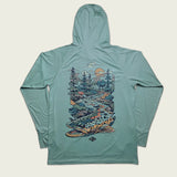 Lakes Rivers Streams Brown Trout Waters UPF Hoodie
