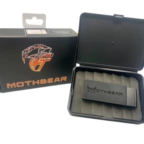 MothBear Bum Box Chubby, magnetic fly box, fly fishing gear system, hands-free fly box, neodymium magnet fishing gear, fly storage clip, water resistant fly box, innovative fishing gear, quick access fly box.
