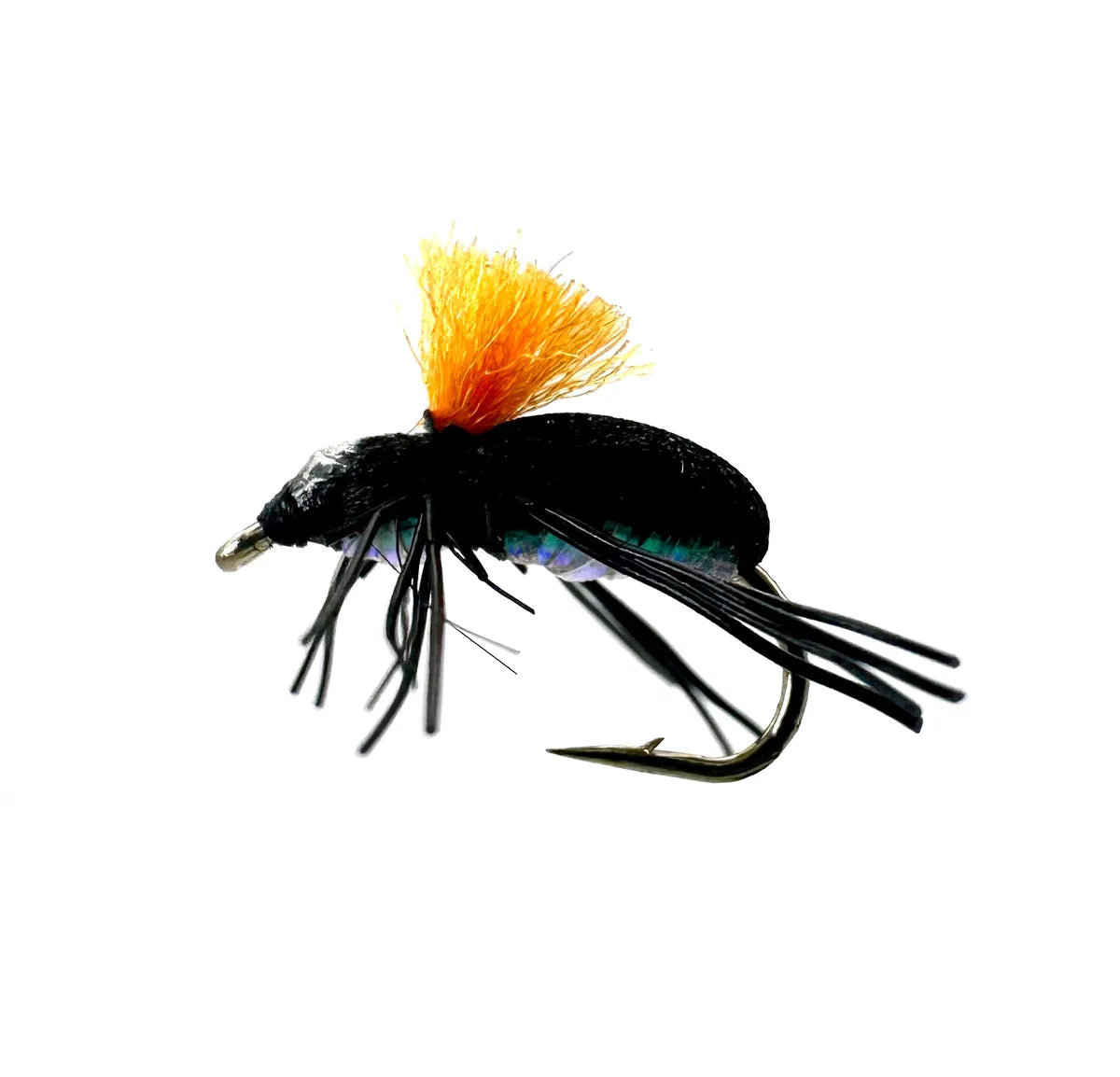 HiViz Black Foam Beetle Fly