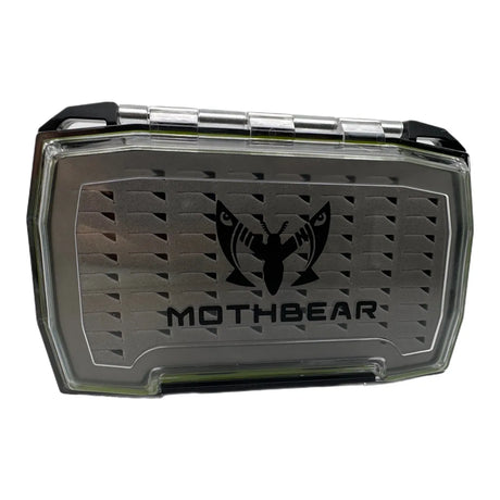 MothBear Double Sided Fly Box, coffin fly box, waterproof fly box, transparent fly box, double sided jig box, fly storage, ice fishing jig storage, waterproof fly fishing box, small fly box, medium fly box.