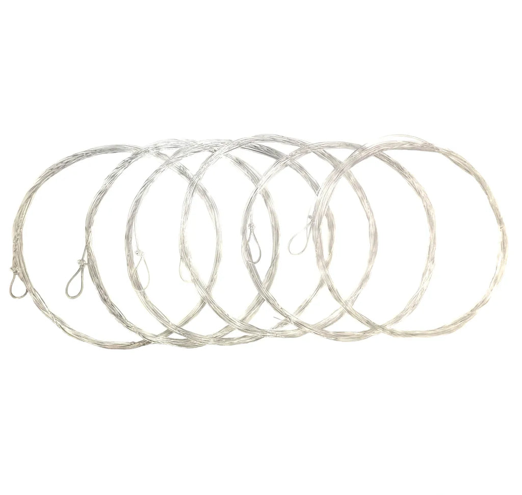 MothBear PowerForce tapered leader, nylon fly fishing leader, 6 pack leaders, high tensile strength leader, abrasion resistance leader, pre-tied loop leader, fly fishing gear, affordable leaders, 9ft tapered leader, 7.5ft tapered leader.