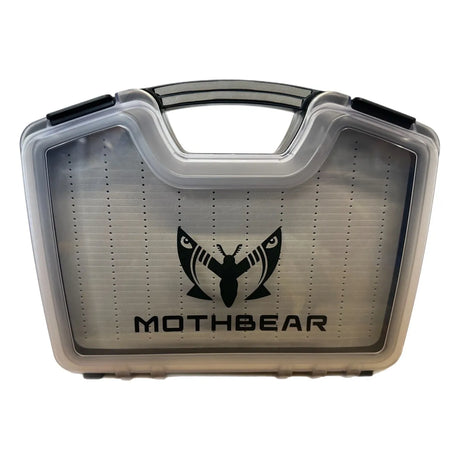 MothBear XL double-sided fly box, extra deep waterproof fly box, large capacity boat box, streamer storage fly box, heavy duty fly box, saltwater jig box, ice fishing jig storage, transparent fly box.