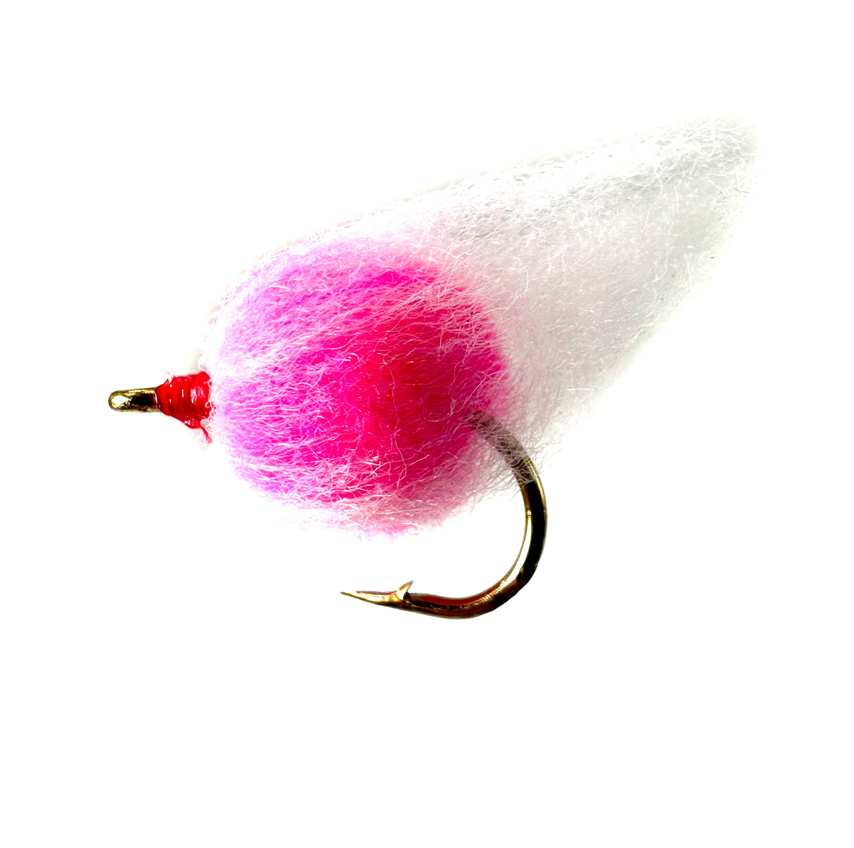 Pink Nuke Egg fly fishing lure, size 6, highly effective fish attractor pattern for large trout.