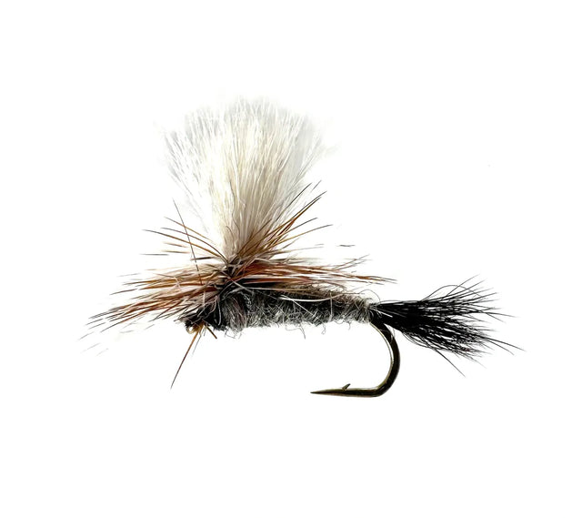 Fly fishing,&nbsp;Parachute Adams Dry Fly, Attractor Fly, Versatile Dry Fly, Trout Lure, Mayfly Imitation, Caddis Imitation, Midge Imitation, Barbed Hook, Fly Fishing Gear, Fly Patterns, Fly Tying, Fishing Lures, Trout Fishing, Sizes #10 #12 #14 #16.