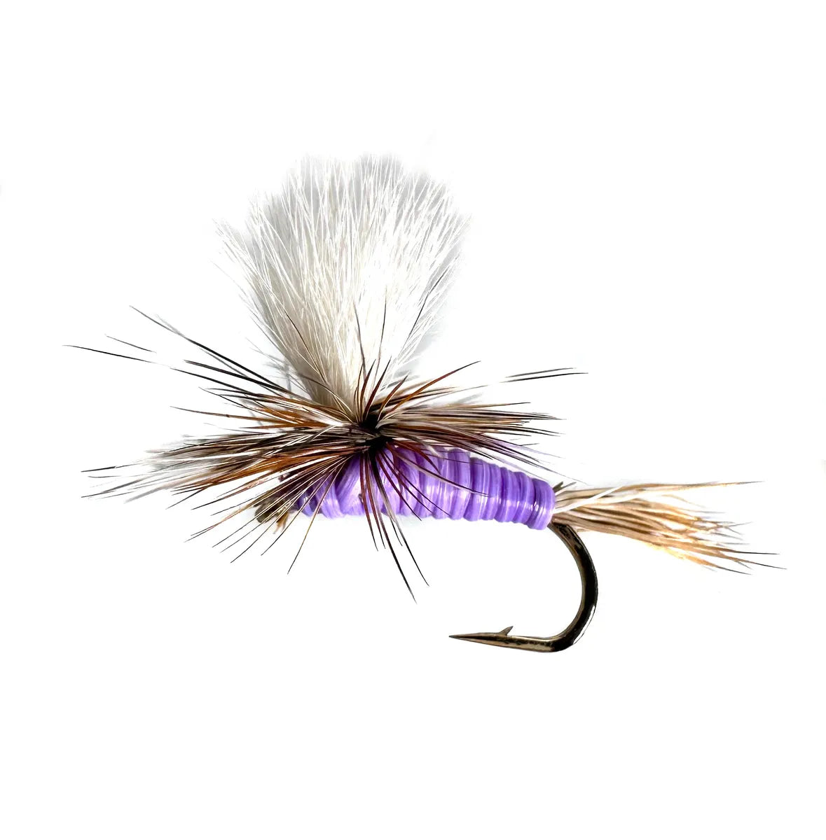 Shop the Purple Haze dry fly, a deadly effective variation of the Parachute Adams. This versatile attractor in sizes #10, #12, #14, and #16 is a must-have for mayfly hatches and picky trout.