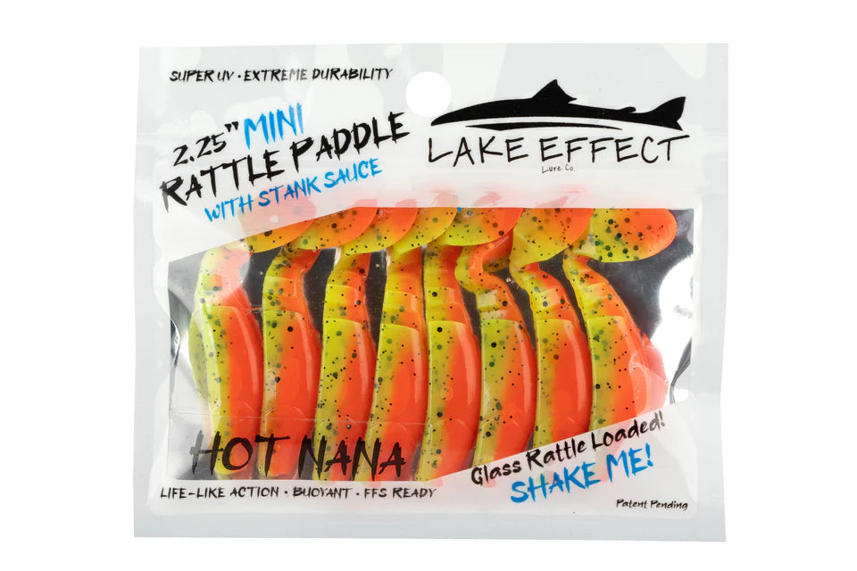 Lake Effect Lures 2.25" Mini Rattle Paddle
