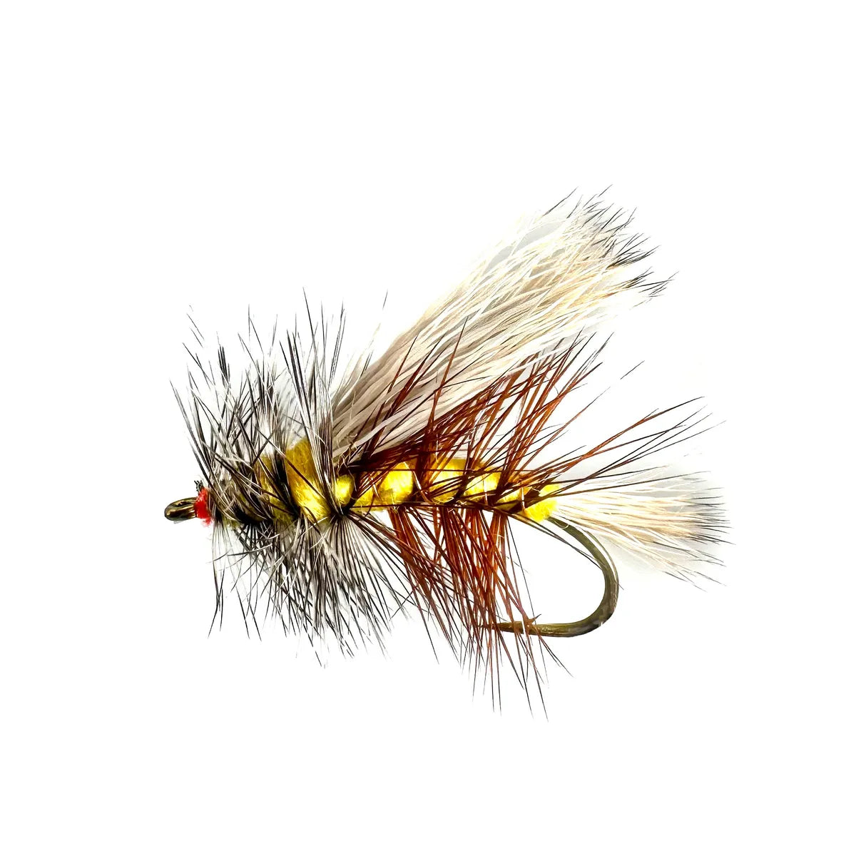 Fly fishing, Stimulator Dry Fly, Randall Kaufmann, Attractor Pattern, Trout Lure, Stonefly Imitation, Hopper Imitation, Caddis Imitation, Barbed Hook, Fly Fishing Gear, Fly Patterns, Fly Tying, Fishing Lures, Trout Fishing, Sizes #10 #12 #14 #16, Dry-Dropper, Riffle Water.