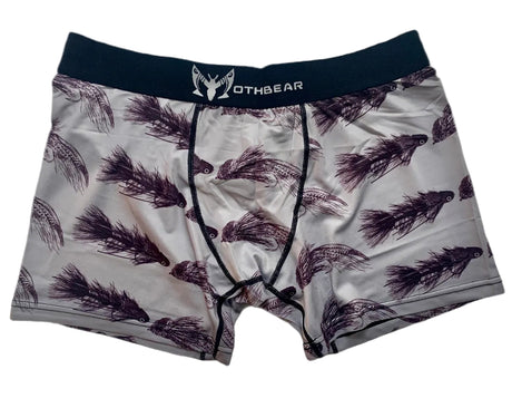 Fly fishing themed mens boxers
