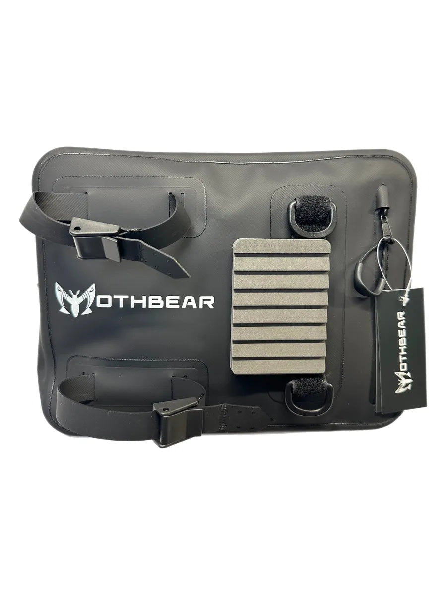 Waterproof lumbar pack, fishing sling pack, Black Series fishing gear, 6.75L fishing bag, waterproof hip pack, fly fishing pack, side sling bag, durable TPU pack, rod holder fishing bag, net loop attachment.