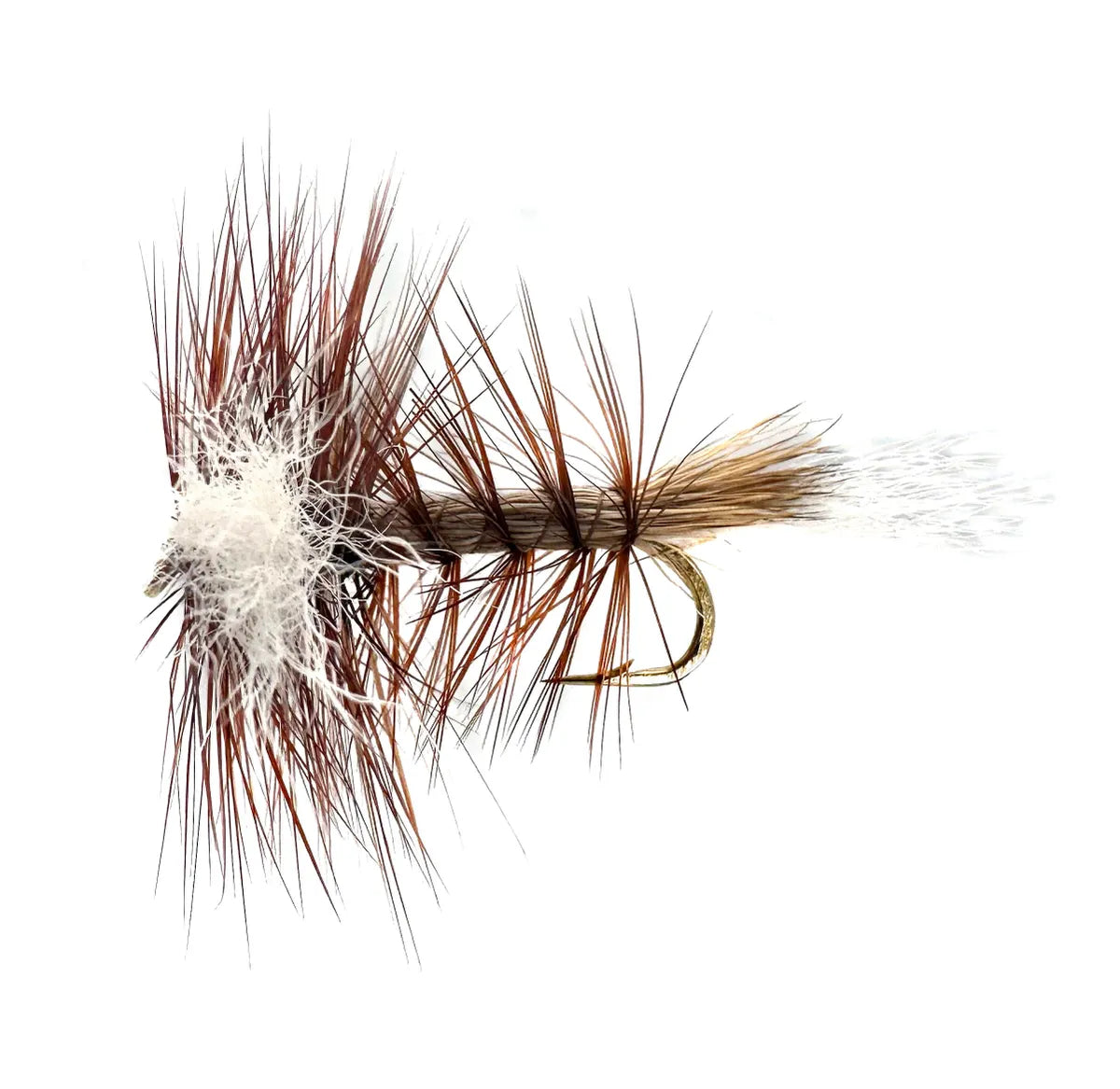 Shop the Traditional Hex Spinner dry fly, a classic, reliable pattern for the Hexagenia spinner fall. This spent-wing fly in sizes #6, #8, and #10 is essential for targeting trophy trout during evening hatches.